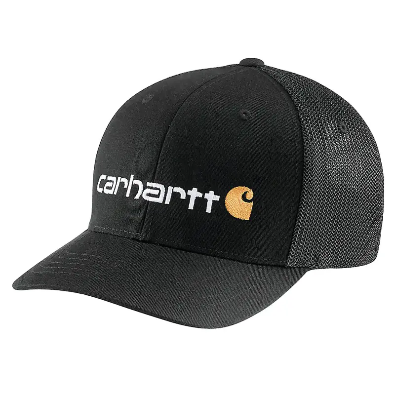 Carhartt Rugged Flex Canvas Mesh-Back Logo Cap for Men