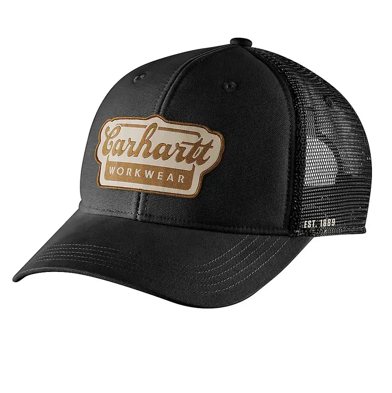 Carhartt Rugged Flex Twill Mesh-Back Script Patch Cap 1