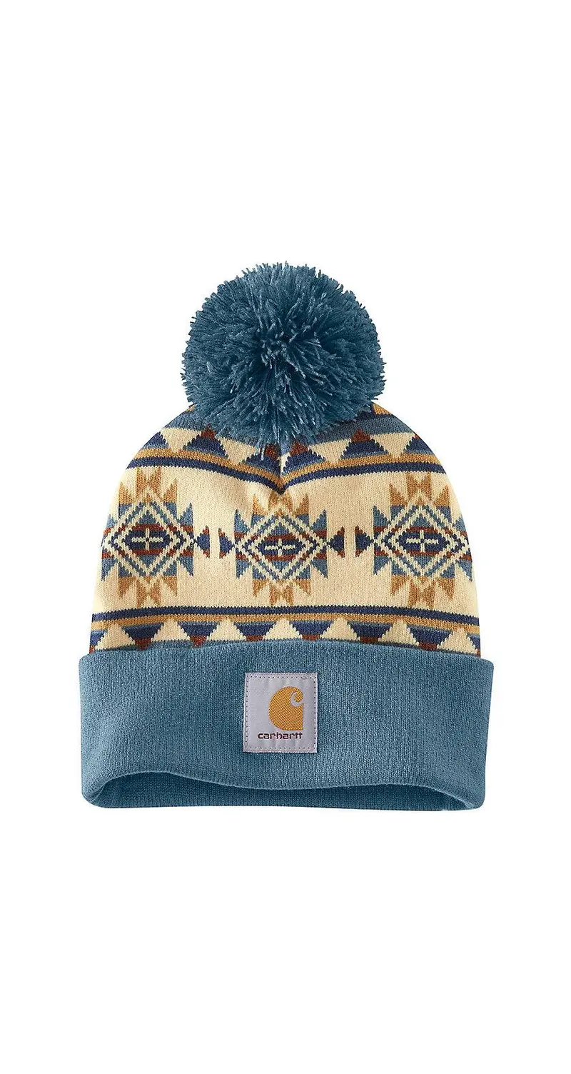 Carhartt Women's Bethany Yellowtail Pom Cuffed Beanie 1