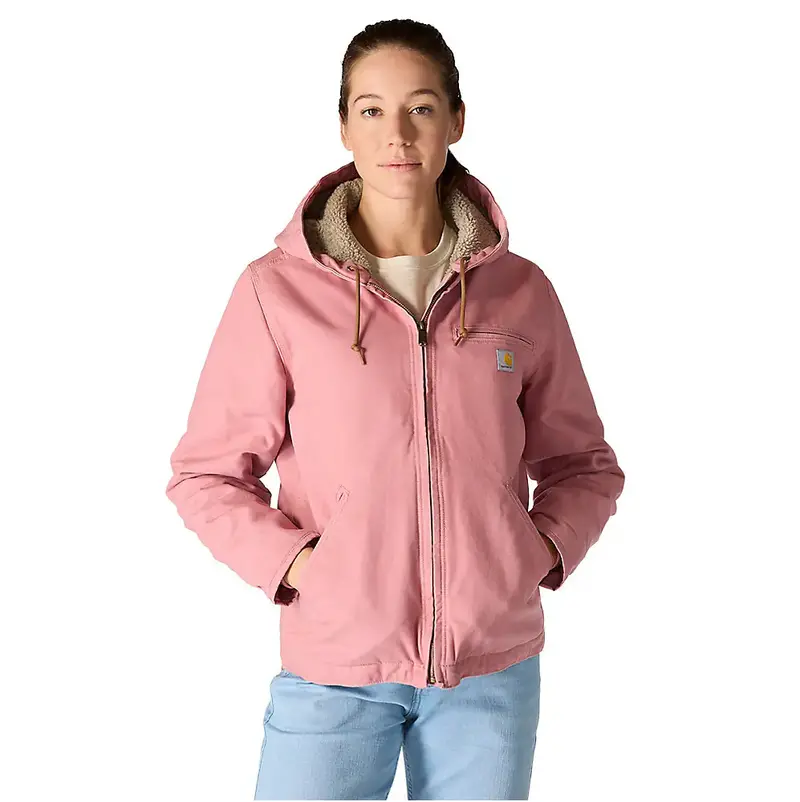 Carhartt Women's Loose Fit Washed Duck Sherpa Lined Jacket 1