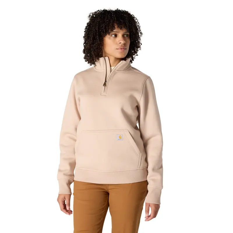 Carhartt Women's Relaxed Fit Midweight Quarter-Zip Mock-Neck Sweatshirt 1