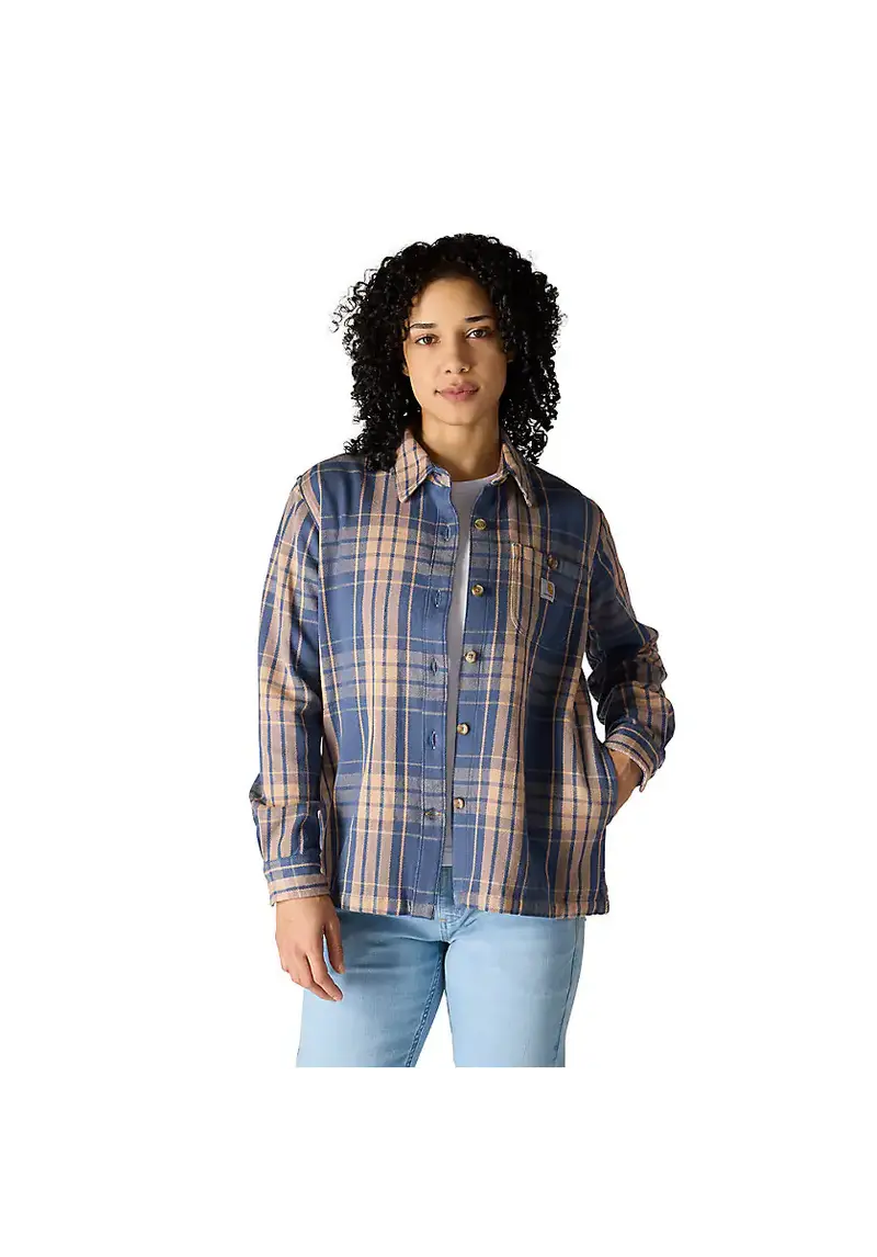 Carhartt Women's Tencel Fiber Series Loose Fit Twill Plaid Shirt 1