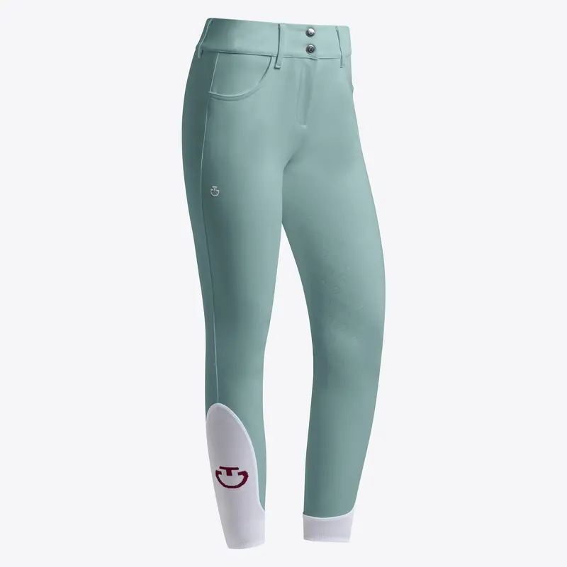 Cavalleria Toscana American Knee Grip Breeches - Light Teal 1
