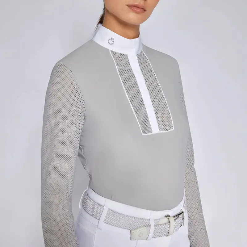 Cavalleria Toscana Ladies Perforated Competition Shirt 1