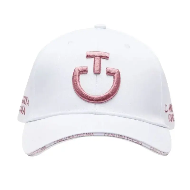 Cavalleria Toscana White Cotton Baseball Cap 1