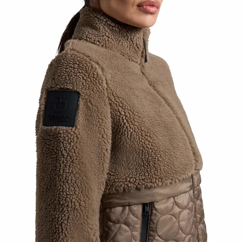 Cavalleria Toscana Women's Fleece And Nylon Zip Jacket 1