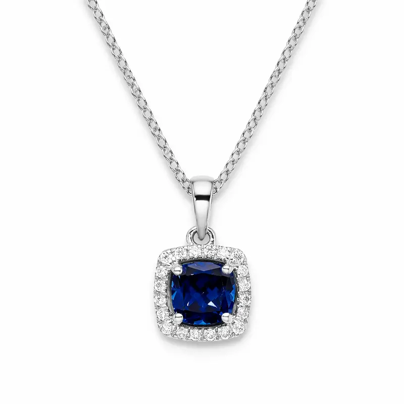 Celestial Flame Sapphire Pendant 1