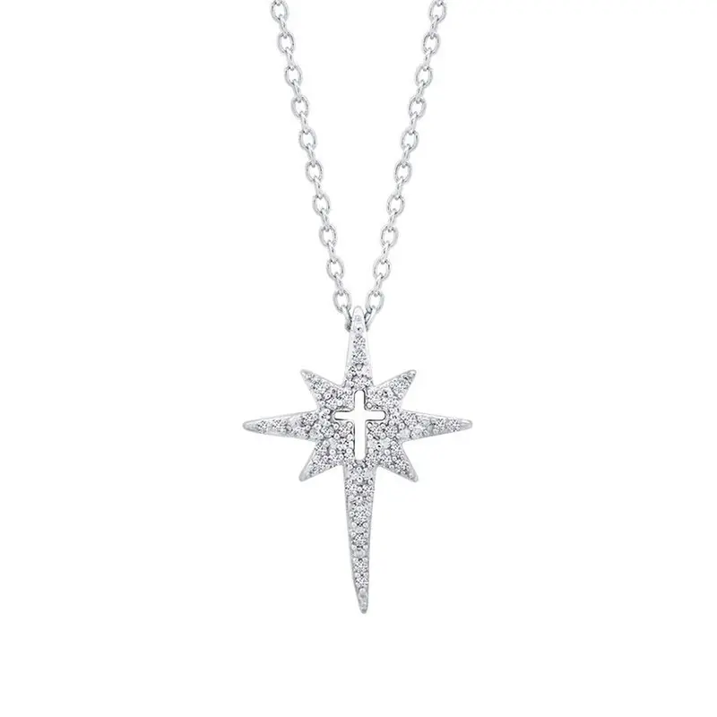 Celestial Starburst Cross Pendant 1