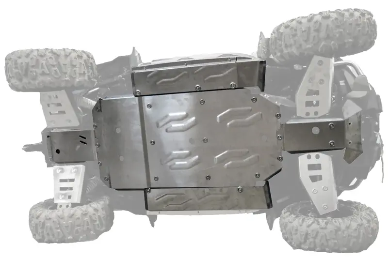Cf Moto Z Force 800 Ex / 1000 Alloy Central Skid Plate 1