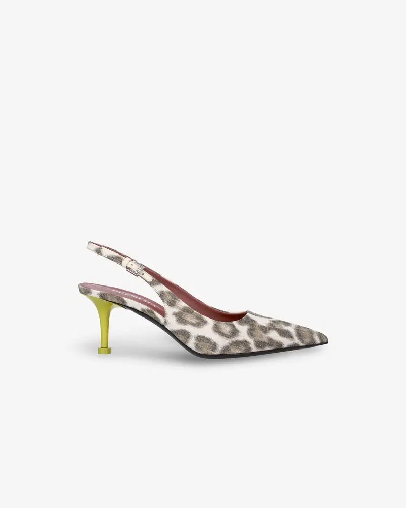 Chanel In Canvas Animalier With Lime Heel M7014pa 1