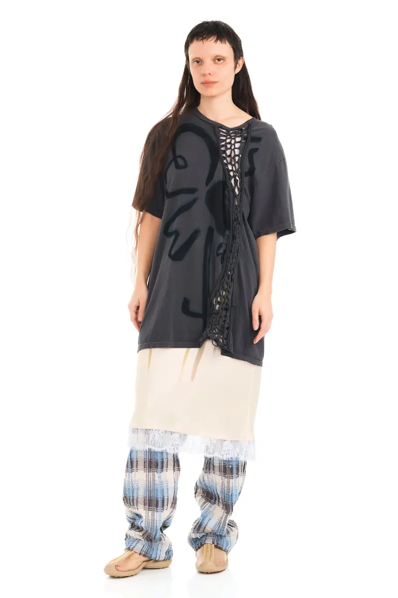 Charcoal Flower Tosh Tee 1