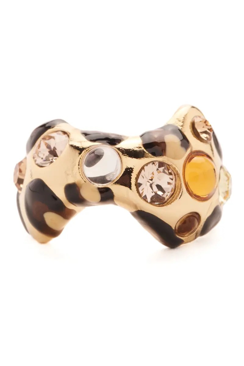 Cheetah Gold Bat Ring 1