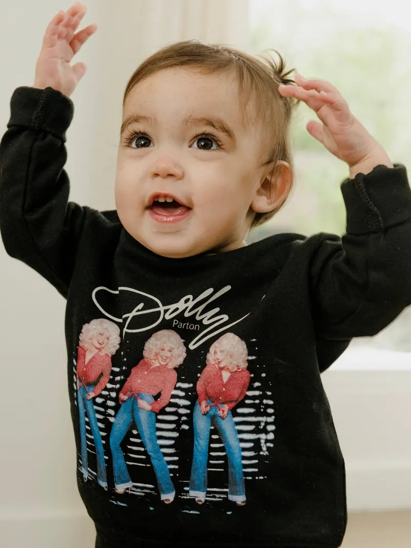Children's Dolly Parton Triple Threat Black Sweatshirt 1