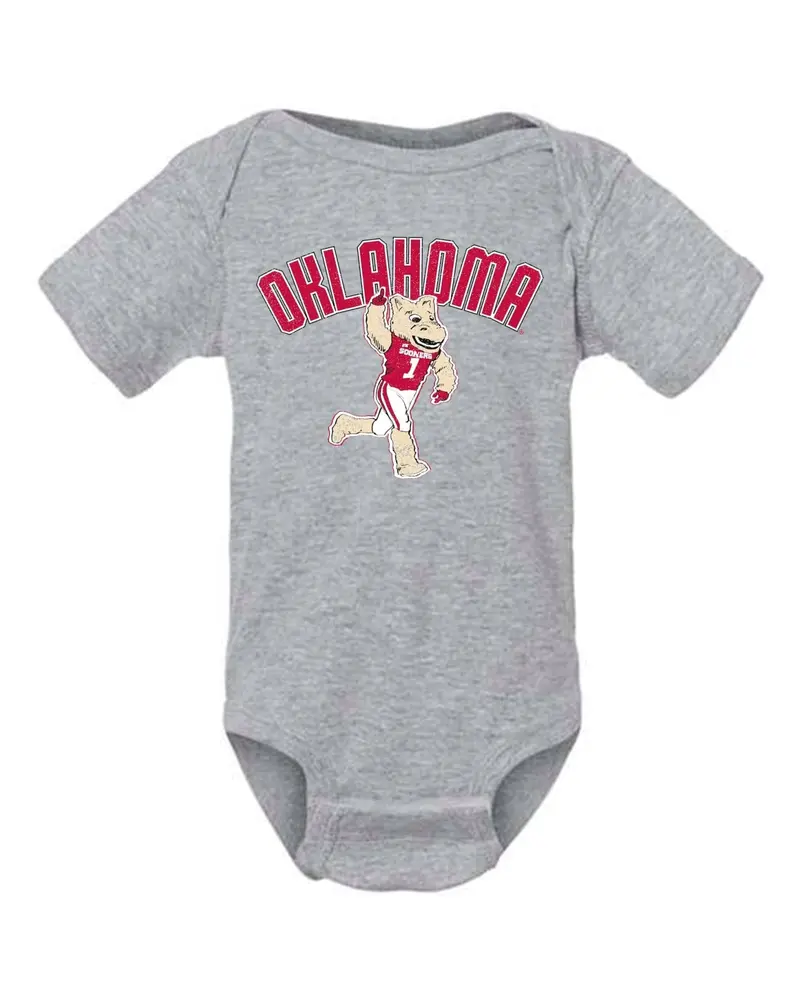 Children's Ou Cartoon Mascot Gray Onesie 1