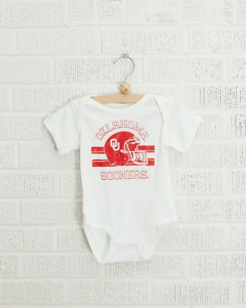 Children's Ou Champion Helmet White Onesie 1