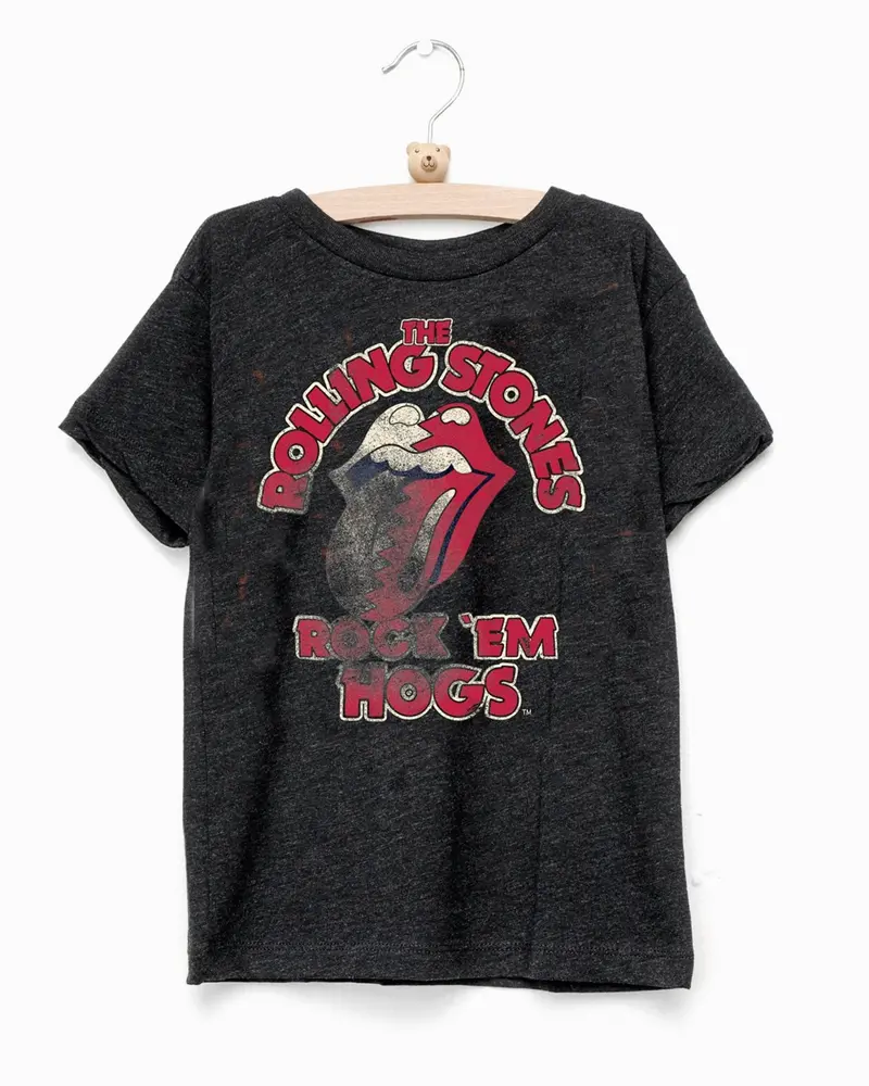 Children's Rolling Stones Rock 'Em Hogs Charcoal Tee 1