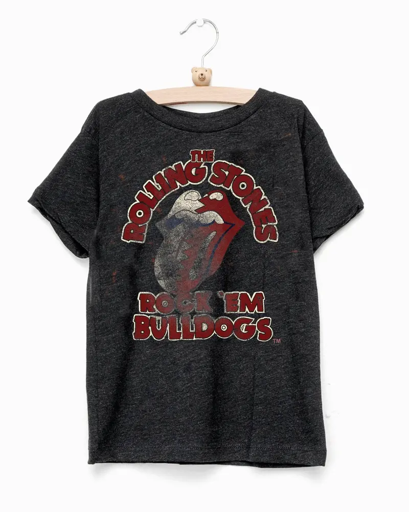 Children's Rolling Stones Rock 'Em Msu Bulldogs Charcoal Tee 1