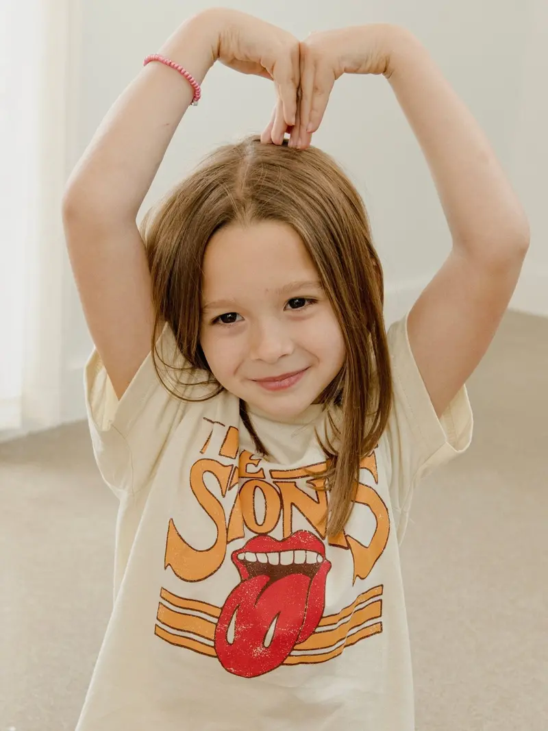 Children's Rolling Stones Stoned Off White Tee 1