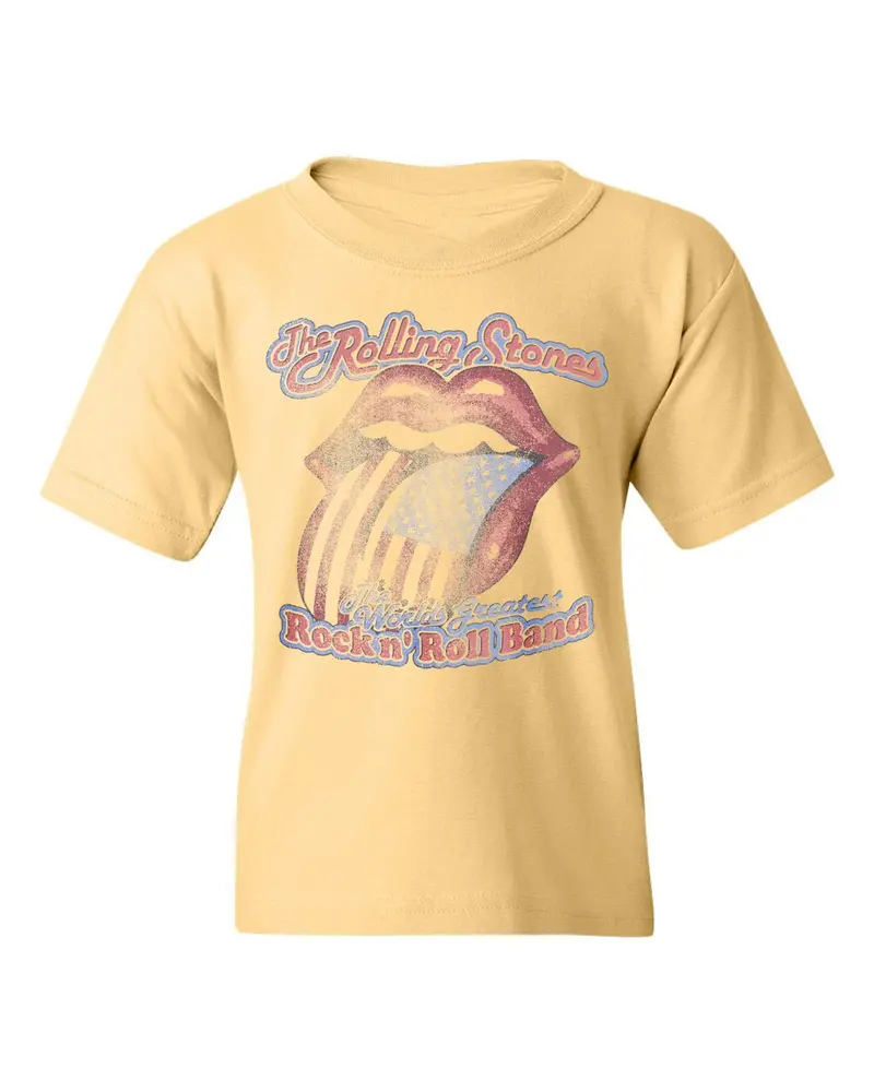 Children's Rolling Stones World's Greatest Band Yellow Tee 1