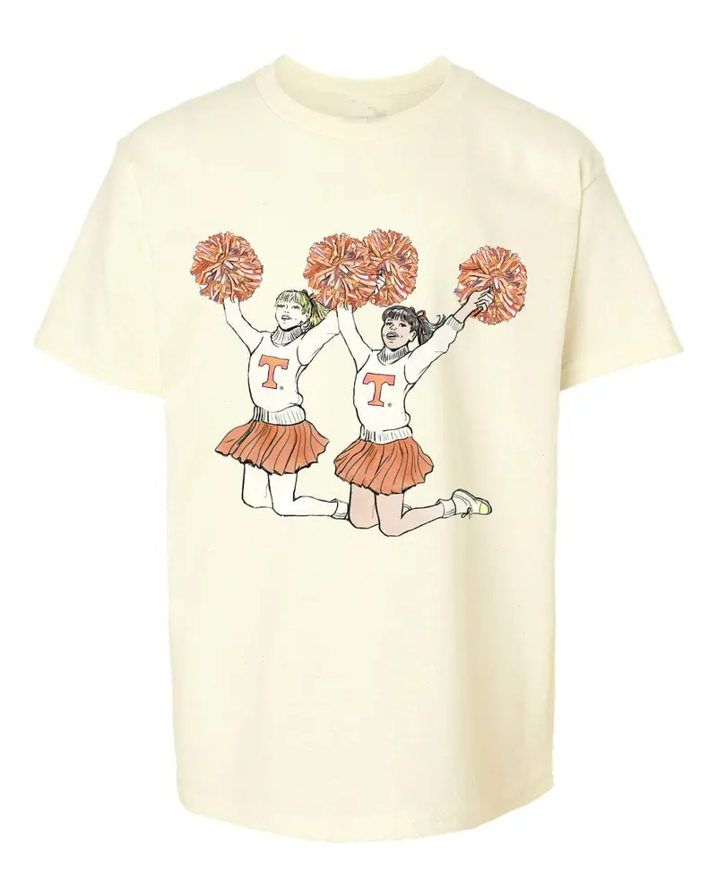 Children's Tennessee Vols Cheer Off White Tee 1