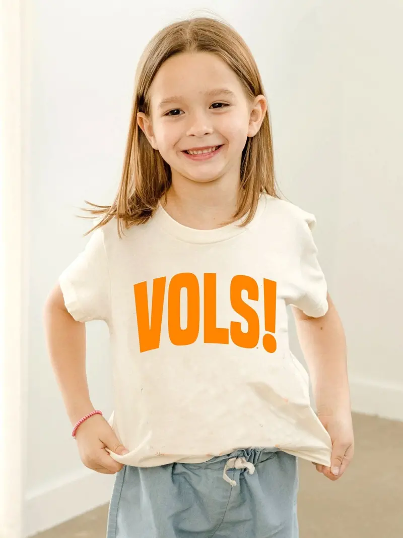 Children's Vols Mono Puff Ink Off White Tee 1