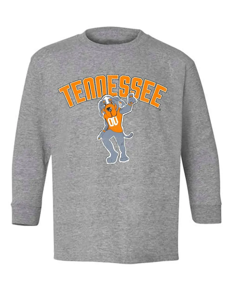 Children's Volunteers Cartoon Mascot Gray Long Sleeve Tee 1