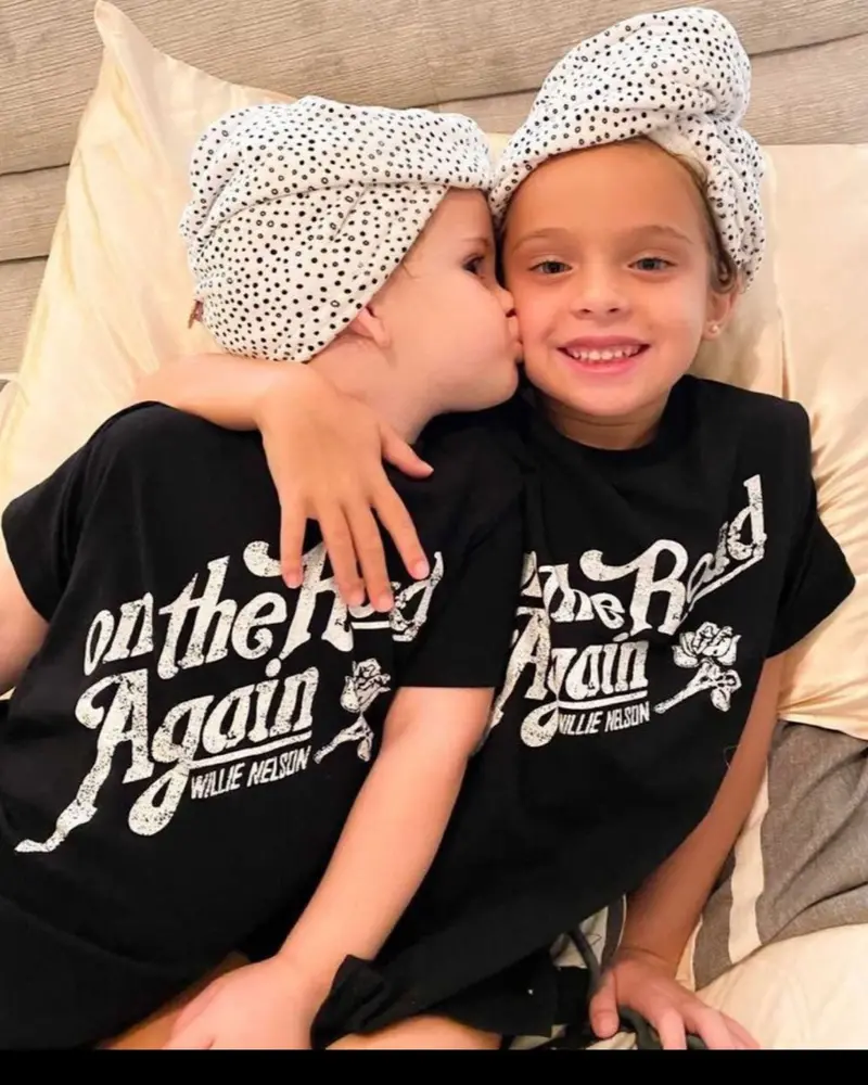 Children's Willie Nelson On The Road Again Black Tee 1