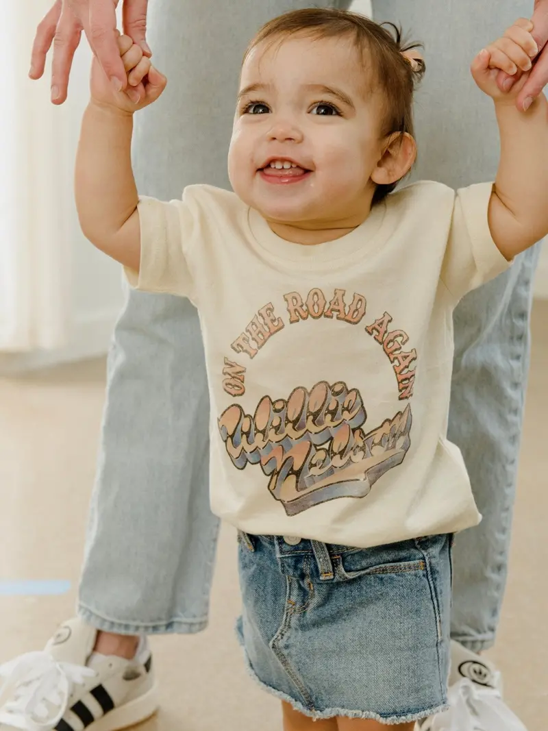 Children's Willie Nelson Otr Metal Off White Tee (Final Sale) 1