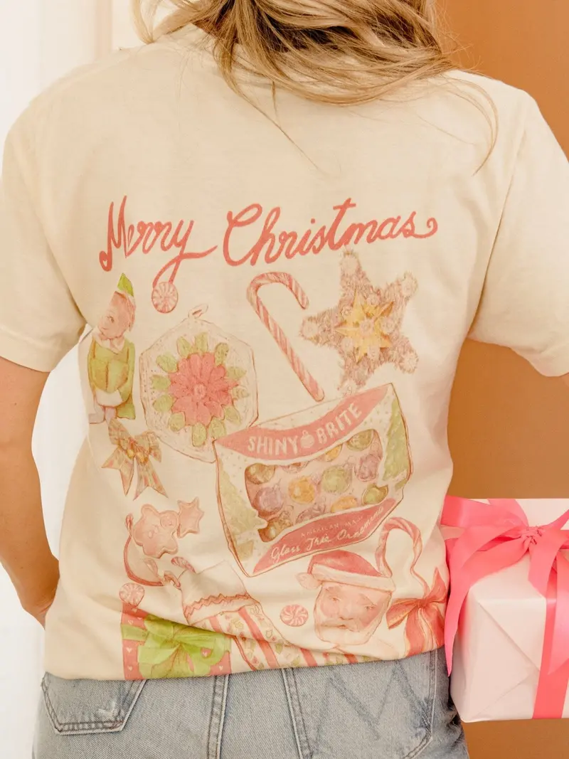 Christmas Memorabilia Ivory Tee 1
