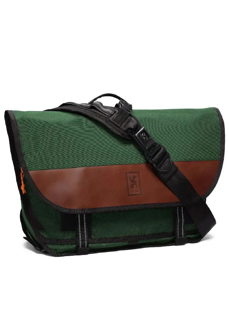 Chrome Industries Buran Iii Messenger Bag Leather Green 1