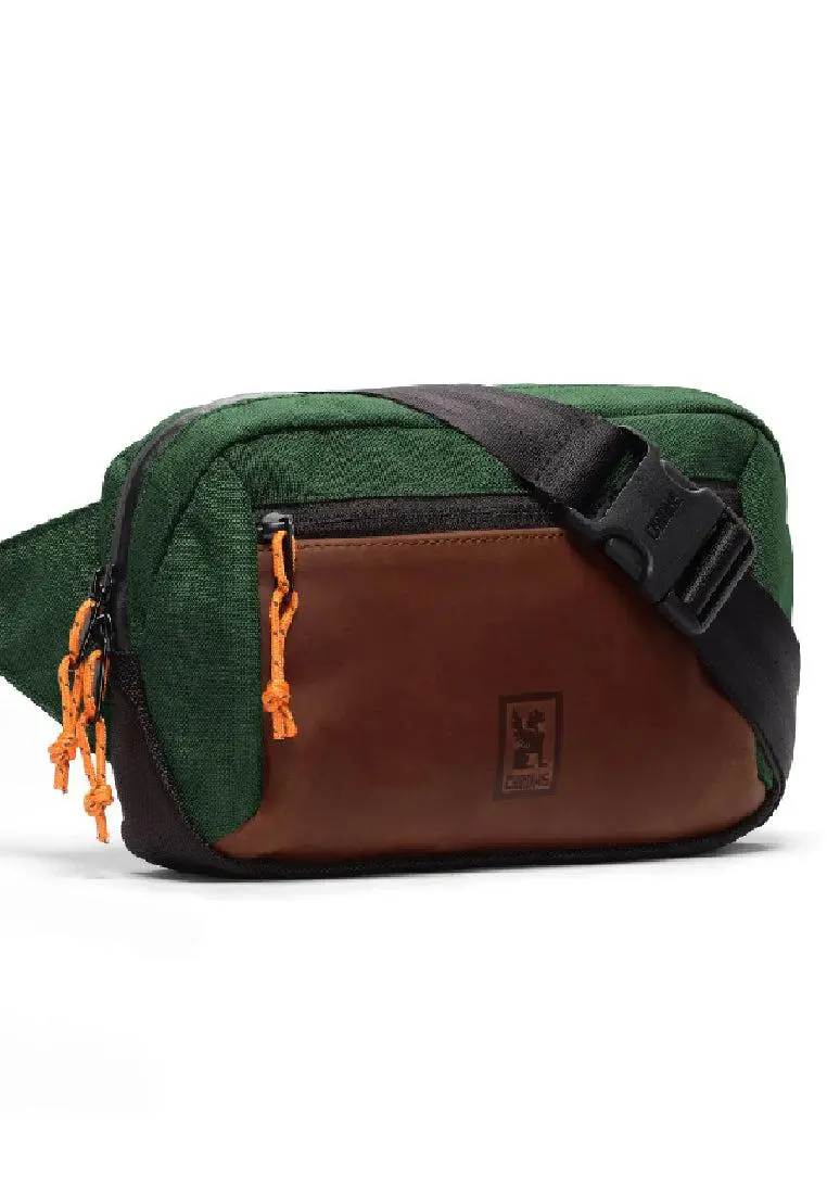 Chrome Industries Ziptop Waistpack Leather Green 1