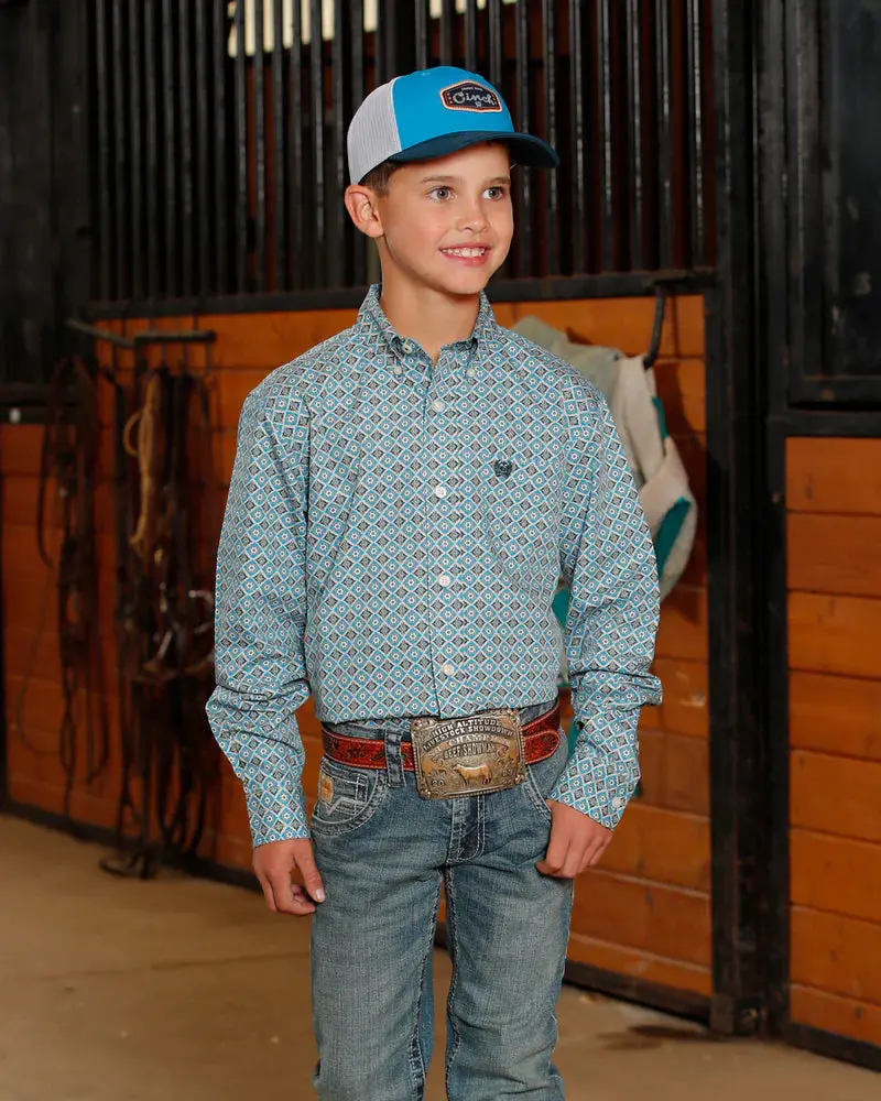 Cinch Boy's Button-Down Western Shirt 1