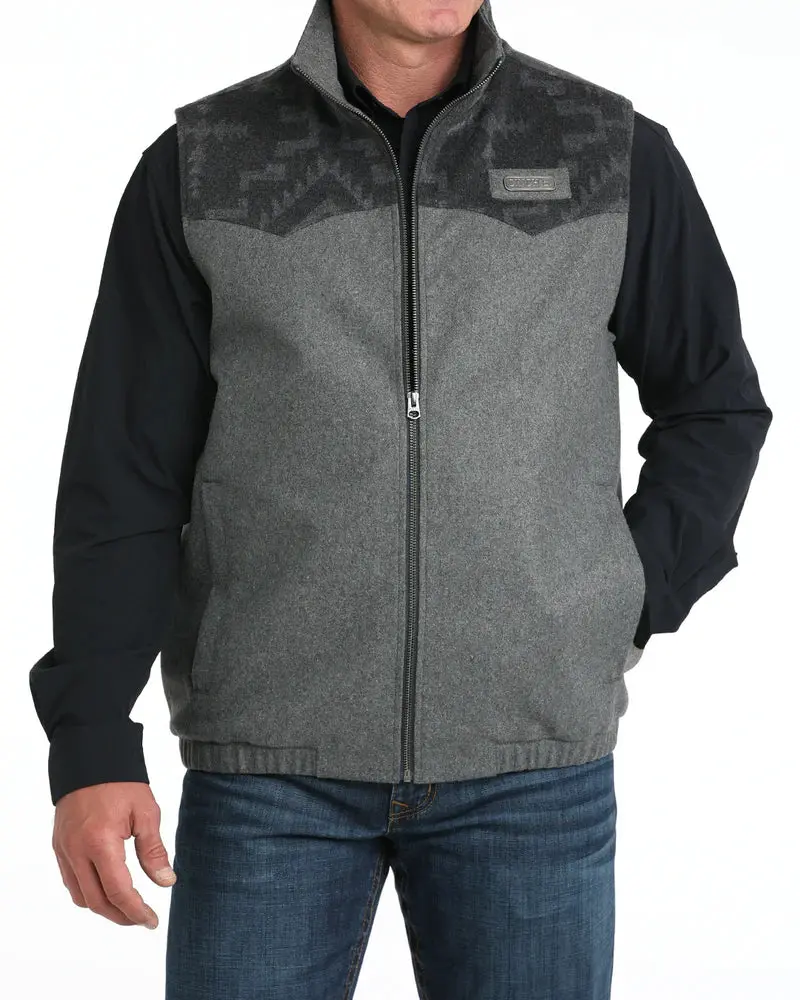 Cinch Men's Wooly Concealed Carry Vest 1