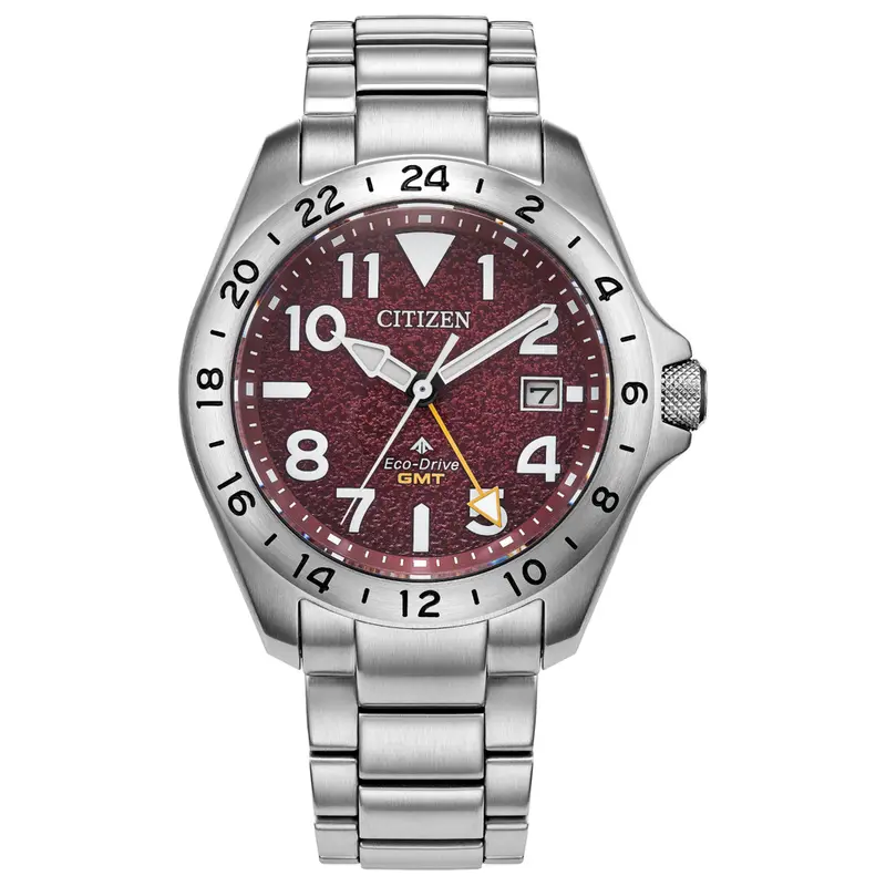 Citizen® Promaster Land Gmt Red Dial Eco-Drive Men's Watch 1