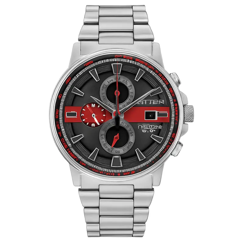Citizen® Thin Red Line Chronograph Men's Watch 1