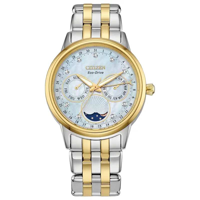 Citizen® Women's Mother Of Pearl Moon Phase Watch 1
