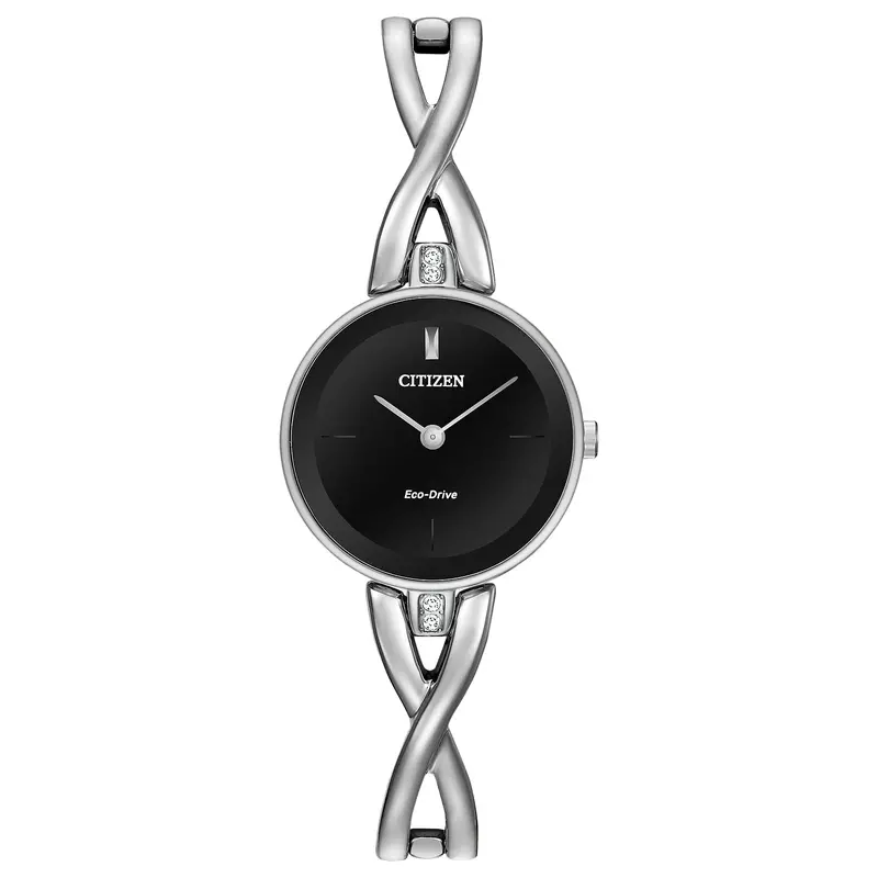 Citizen® Women's Silhouette Black Dial Watch 1