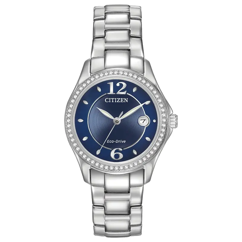 Citizen® Women's Silhouette Crystal Cobalt Blue Dial Watch 1