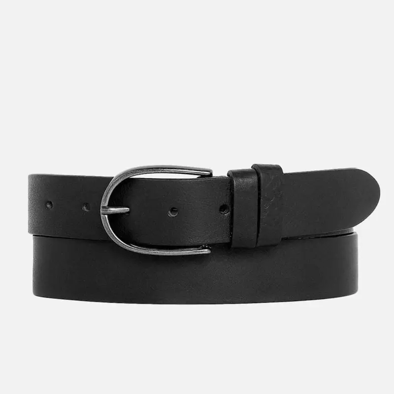 Classic Full Grain Black Leather Belt 1