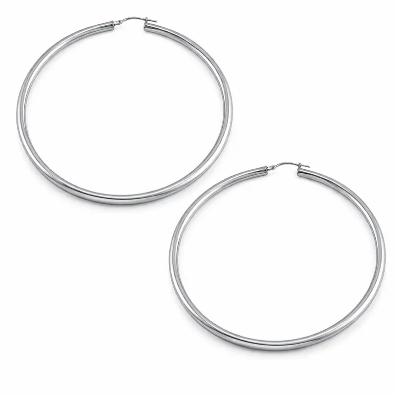 Classic Round Hoop Earrings 1