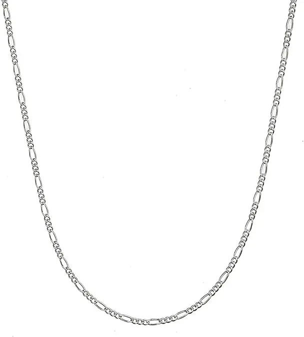 Classic Silver Figaro Chain 1