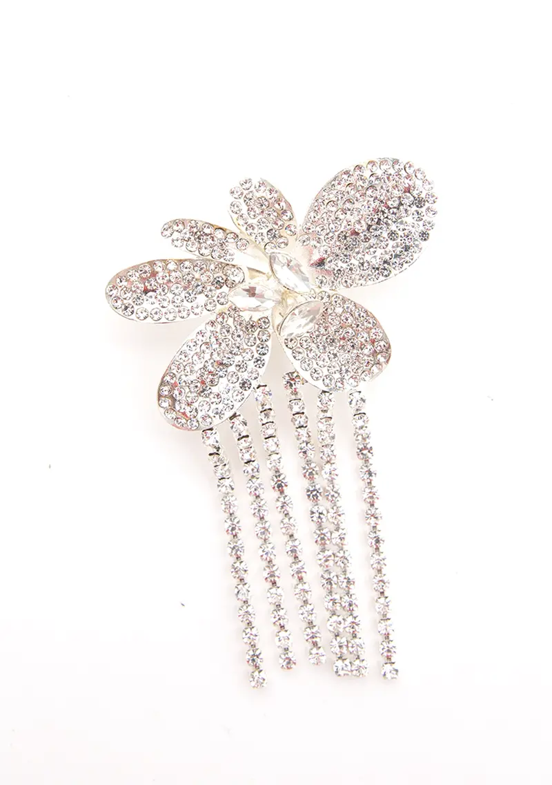 Clear Flower Pin 1