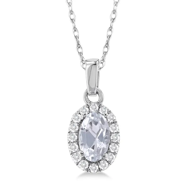 Clearbloom White Topaz Pendant 1