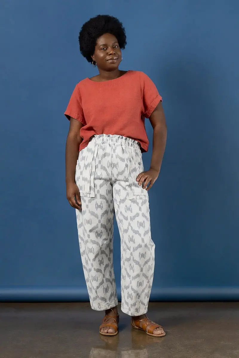Closet Core Patterns Sepia Pants And Shorts 1
