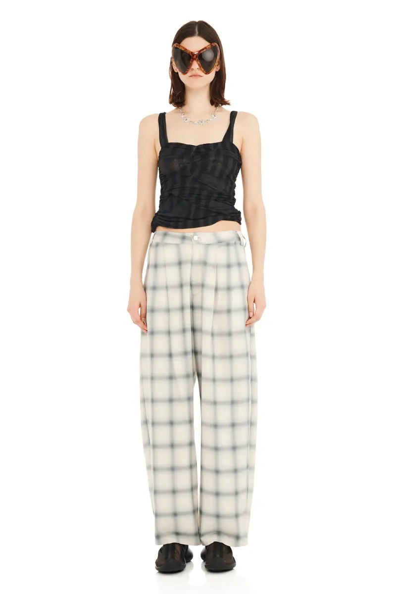 Cloudy Plaid Catchfly Pant 1