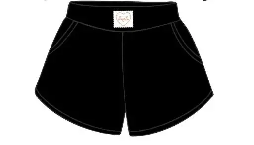 *Coming Soon* Livylu Signature Waffle Black Lounge Shorts 1