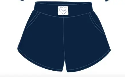 *Coming Soon* Livylu Signature Waffle Navy Lounge Shorts 1