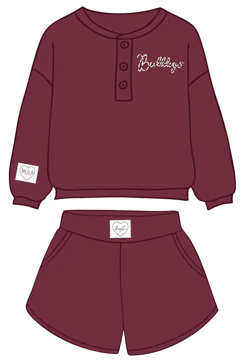 *Coming Soon* Mississippi State Bulldogs Stitched Maroon Signature Waffle Top 1