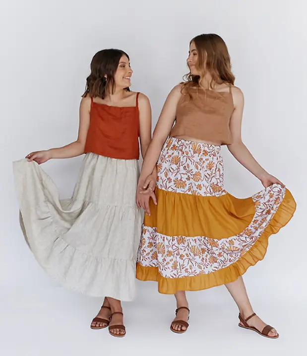 Common Stitch Fawn Skirt Set 1