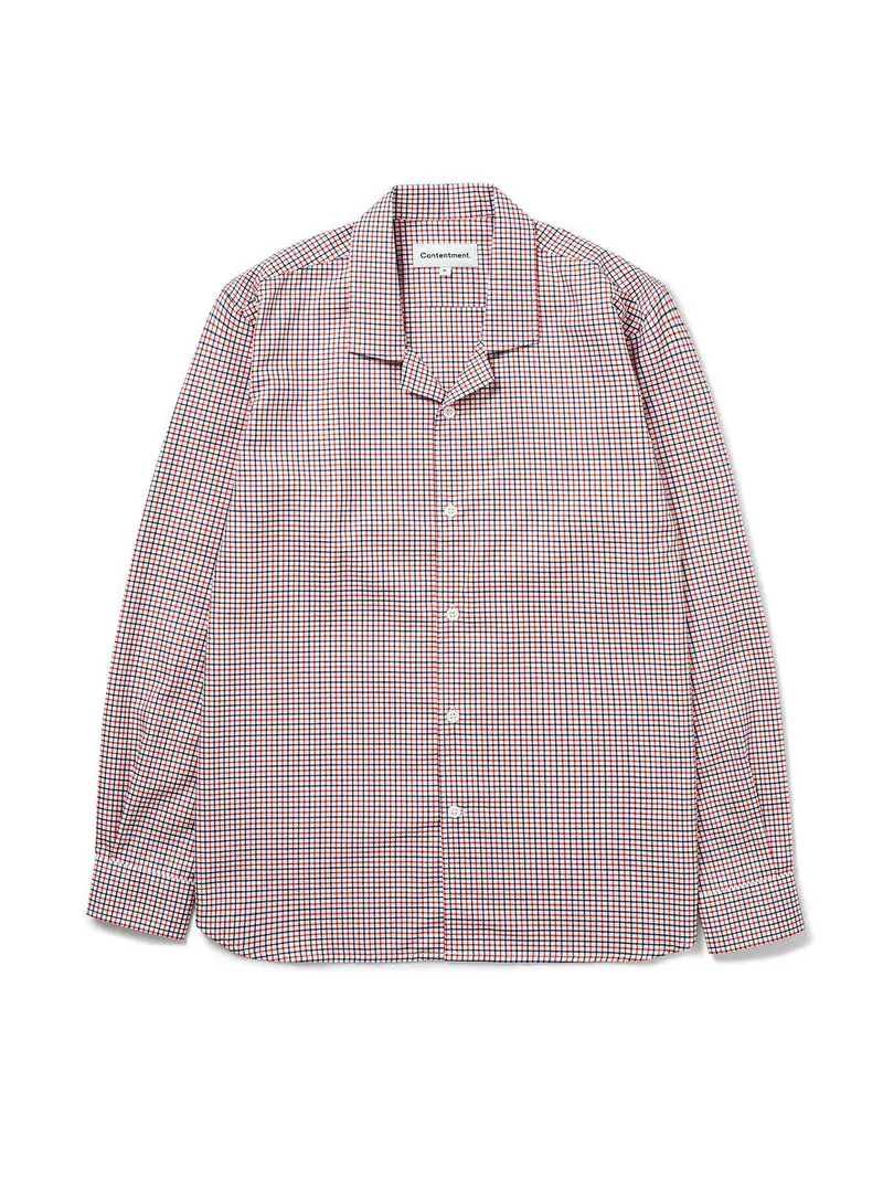 Contentment. Camp-Collar Tattersal Shirt 1